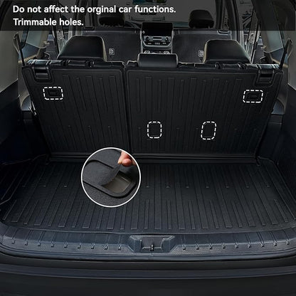 Floor Mats for Grand Highlander Accessories, Cargo Liner with Floor Mats 7 Seater for Toyota Grand Highlander Accessories 2024 2025