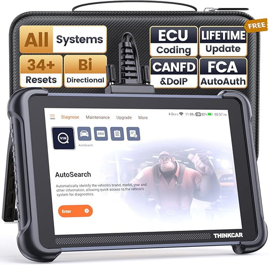 THINKCAR THINKSCAN 689 OBD2 Scanner, Bidirectional Scan Tool with Lifetime Free Update, 34+ Reset, 3000+ Active Test, ECU Coding, PMI, All System Diagnostic Scanner for Cars, CANFD & DOIP, FCA SGW