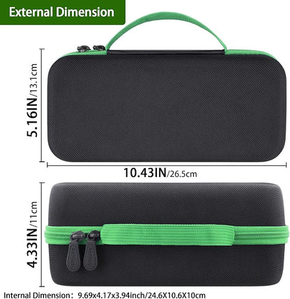 Aenllosi for HULKMAN Alpha85/Alpha85S/Alpha Pro Jump Starter Hard Carrying Case, Black+Green (Case Only)