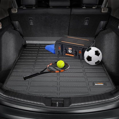 Binmotor-All Weather Floor Mats & Cargo Liner Set for 2023 2024 2025 Prius & Prius Prime(PHEV), TPE Heavy Duty Non-Slip Automotive Floor Liners Waterproof Car Mats for Prius Accessories