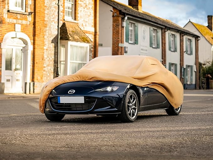 Heavy Duty Outdoor Car Cover Custom Fit for Mazda MX-5,Windproof All Weather Waterproof Sun Rain UV Dust Snow Protection Outdoor Car Covers