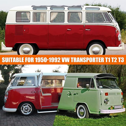 Car Cover Waterproof All Weather Compatible with 1950-1992 VW Bus T1 T2 T3, Volkswagen Vanagon Full Car Cover with Door Zipper, Windproof Strap, Storage Bag