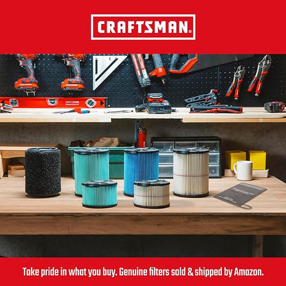 CRAFTSMAN CMXEVBE17596 20 Gallon 6.5 Peak HP Wet Dry Vac, Heavy-Duty Shop Vacuum Wet and Dry with Filter, Dust Bag, Hose and Attachments for Shop, Garage, Jobsite Cleaning