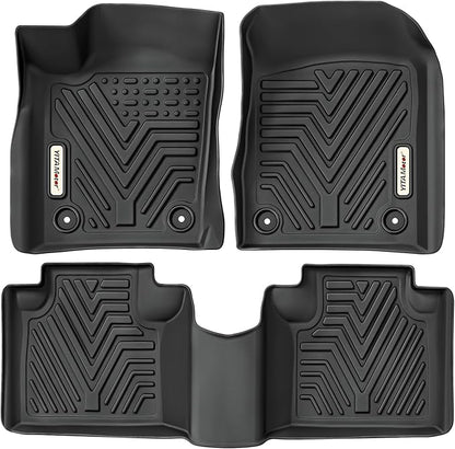 YITAMOTOR All Weather Floor Mats for 2022 Jeep Grand Cherokee WK, 2016-2021 Jeep Grand Cherokee/Dodge Durango, Custom Fit Floor Liners for 1st & 2nd Row, Black