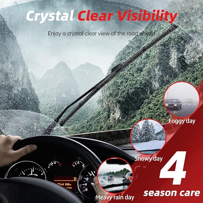 OTUAYAUTO Windshield Wiper Blades - Replacement for Subaru Outback 2020-2024, Front and Rear Wiper Blade, Top Lock - 26"+18"+16" (Pack of 3)