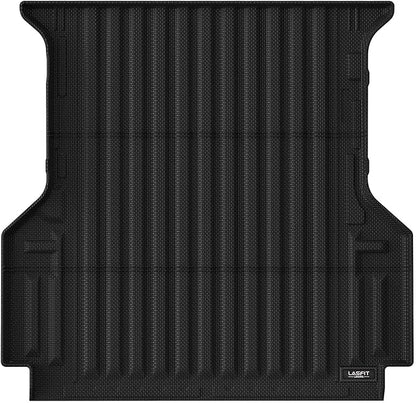 LASFIT Truck Bed Mat for Ford Ranger (5FT, 59.6" Bed) 2025 2024 All Weather Protector TPE Car Bed Floor Liner - 1PC Black