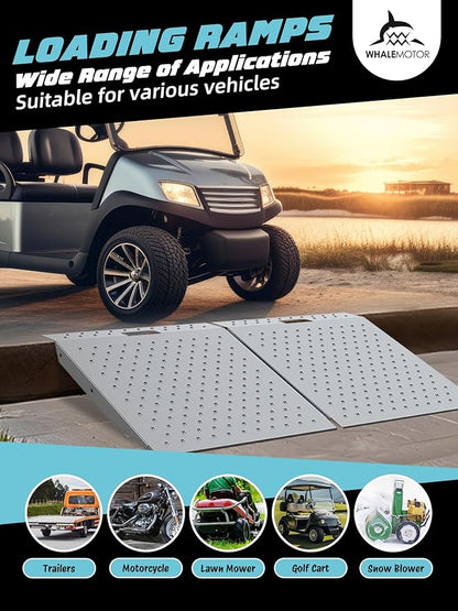 Shed Ramp 2PC, Loading Ramp for Riding Mower, 29" L x48 W, 1500 lbs Capacity, Shed Storage Ramps for Sheds, Garages, Barns, ATV, Lawnmower, Golf Cart, Sturdy Anti-Slip Ramps