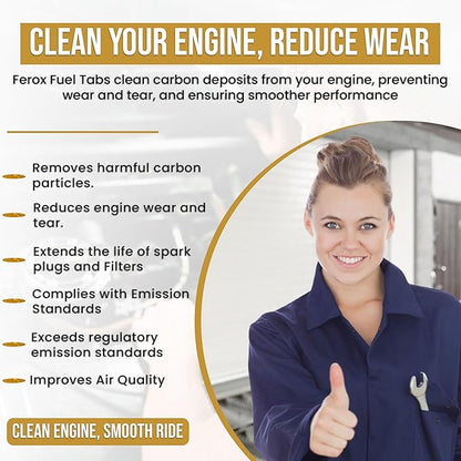 Ferox – Performance Fuel Catalyst | Not an Additive, It’s an Advantage | Built for The Road, Trail, and Beyond | All Fuels, All Engines | 1 Tab = 20 GAL