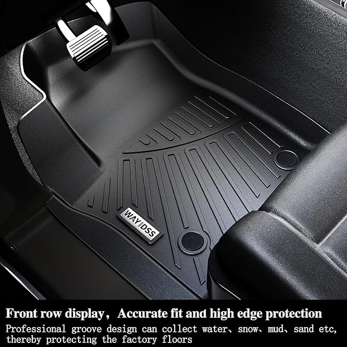Large Cargo mat for 2026 Hyundai Ioniq 9（Foldable） TPE All Weather Protection Car Large Trunk Mat Accessories-Black