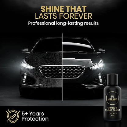 Graphene Coating for Cars │ Self-Healing, 5+ Years Durability │ Advanced SiO2 Ceramic Protection - High Gloss, Anti-Scratch - Perfect for Cars, Motorcycles, Marine, and RVs