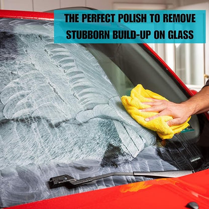Invisible Glass 91411 3.38-Ounce Glass Stripper Water Spot Remover Kit Eliminates Coatings, Waxes, Oils and More to Polish and Restore Automotive Glass, white (Pack of 2)