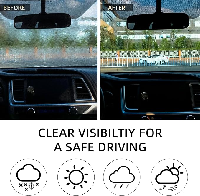 Windshield Wipers, 26"+17" Wiper Blades, Compatible with Subaru Forester 2024-2019, Cadillac SRX 2016-2010, BMW M6 2019-2014 Windshield Wiper Blades, Double Service Life (Set of 4)