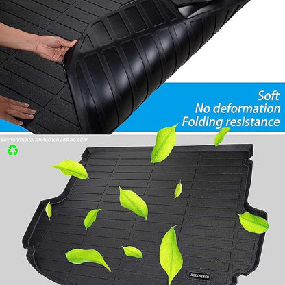 KELCSEECS Floor Mats & Cargo Liner Custom for 2026 2025 2024 2023 Honda HRV/Honda HRV Hybrid Car Mats Cargo Mat Floor Liners Trunk Liner HR-V All Weather Floor Mats Accessories Black