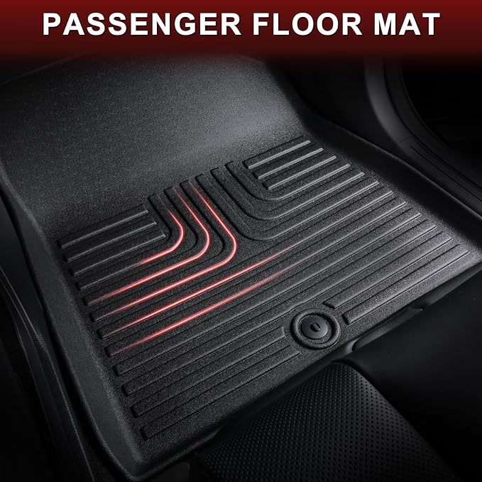 Wayhigh-All Weather Floor Mats and Cargo Liner Set Fit for 2019-2025 2026 BMW X5 5 Seats TPE Car Mats Waterproof Heavy Duty Rubber Floor Liners for BMW X5 2019-2025 2026