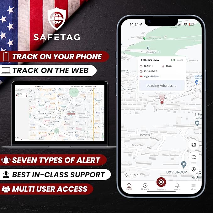 Plug - 4G LTE Car GPS Tracker, Vehicle Location Every 10-30 Seconds, Multiple GeoFences, Route Playback, Monitor Speed, Driving Behaviour, No Activation Fees, Cancel Anytime, 7 Day Free Trial