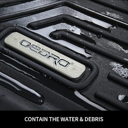 OEDRO Floor Mats Fit for 2015-2017 Toyota Camry Standard Models, TPE All-Weather Camry Car Mats Includes 1st and 2nd Row: Front, Rear, Full Set Liners (Standard Models Only), Black