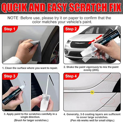 Car Touch Up Paint(Fathom Blue(PPS/LPS)) for Chrysler, Car Paint Scratch Repair Kit, Quick & Easy Solution to Repair, 2 in 1 Scratch Remover Pen with 2PCS Disposable Micro Applicators
