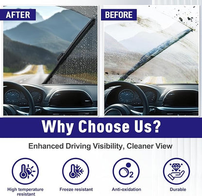 AJK Front Windshield Wiper for Jeep Wrangler 2018 2019 2020 2021 2022 2023 2024, Original Equipment Back Window Wipers Blades, Conventional, Vehicle Specific Fit, Pack of 3