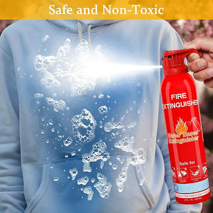 Fire Extinguisher for Home with Mount, 4 Pack Upgraded 8-in-1 Portable Fire Extinguishers For Vehicle Car Boat Marine Kitchen Emergency Supplies, Water-Based Extinguisher For A, B, C, K Fire Types