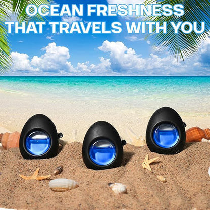 Air Jungles Car Air Freshener Vent Clip 5 Count, Variety Pack – New Car, Ocean, Lavender, Honey Peach, Hawaii Mahalo, 4 ml Each, Long-Lasting Odor Eliminator, Up to 150 Days Freshness for Auto