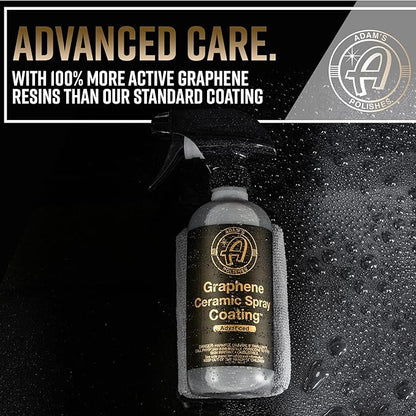 Adam's Polishes Advanced Graphene Ceramic Spray Coating - 18+ Months Sprayable Graphene Oxide Ceramic Coating for Cars, Boats, RV's & Motorcycle | Adds Extreme Gloss, Depth, Shine & Protection