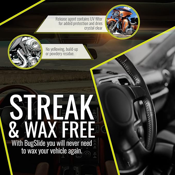 BugSlide 32 Oz Cleaner Refill for Spray Bottles & Travel Kits - All Surfaces Cleaning and Detailing Solution for Vehicle Interior and Exterior Use - Shines, Degreases, Polishes