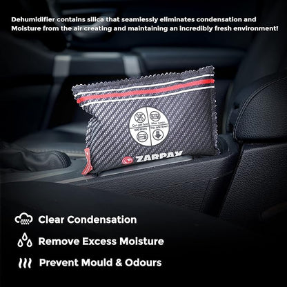 Reusable Car Dehumidifier - Rechargeable Dehumidifier for Car, Trucks, and RVs - Prevent Damp & Moisture on Windscreens with this Portable Moisture Absorber for Car - Dark Grey, 8x