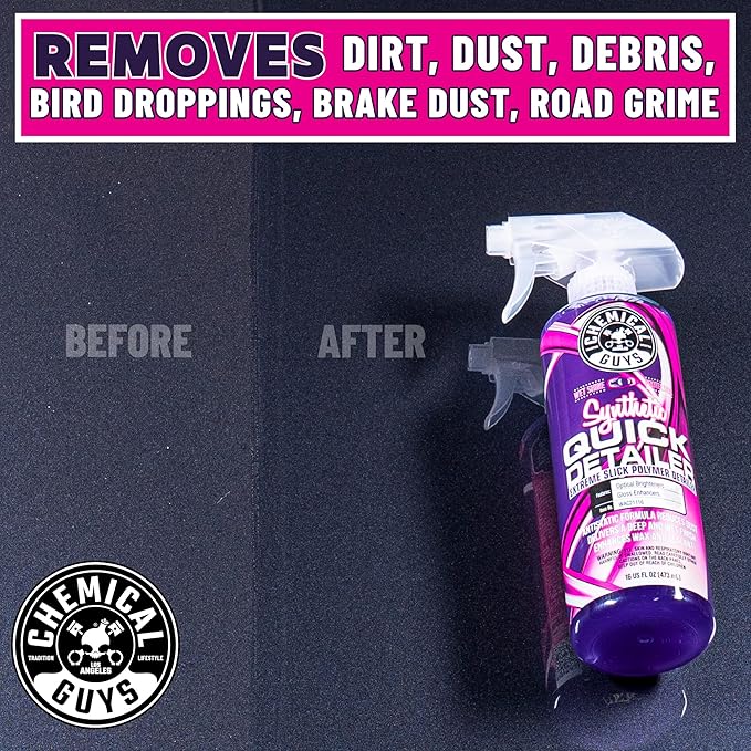 Chemical Guys WAC21116 Synthetic Quick Detailer, Safe for Cars, Trucks, SUVs, Motorcycles, RVs & More, 16 fl oz