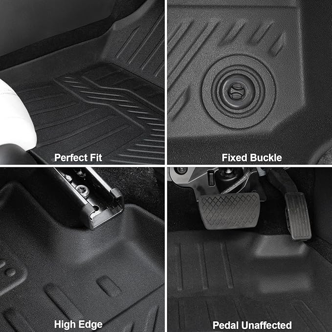 Floor Mats Set for Honda HR-V 2026 2025 2024 2023(Hybrid & Gasoline), Full Coverage All Weather Floor Mats Cargo Mat with Backrest Protectors & Door Sill Guards for Honda HRV Accessories