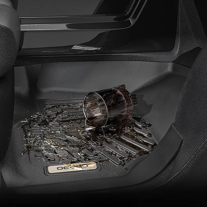 OEDRO Floor Mats Compatible with 2019-2025 Nissan Altima, Unique Black TPE All-Weather Guard Includes 1st and 2nd Row Full Set Liners