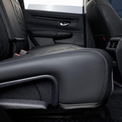 coverdream Custom Seat Covers Compatible with Select Honda CRV 2015 2016 Models - Leatherette (Red/Black,Full Set)