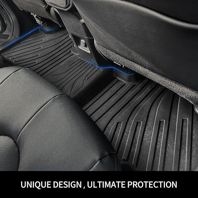 OEDRO Floor Mats Trunk Mat with Backrest Mat Fit for 2025 2026 Chevrolet Equinox (Only Gas) & GMC Terrain, Custom Fit TPE All Weather Car Floor Liners for Chevy Equinox & GMC Terrain Accessories