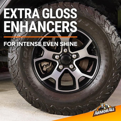 Armor All Car Tire Shine, One-Step Tire Shine Spray for Precise, Even Shine and Minimal Overspray - 2 Count