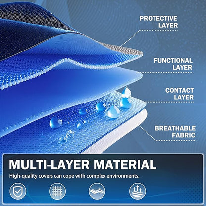 Car Cover Waterproof All Weather Outdoor Windproof Dustproof UV Protection Fit Coupe Audi e-tron GT,Chvrolet Camaro/Monte Carlo,Dodge Challenger/Charger,Honda Clarity etc.