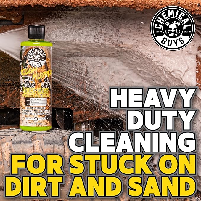 Chemical Guys CWS20216 Tough Mudder Foaming Truck, Off Road, ATV and RV Heavy Duty Wash Soap, (Works with Foam Cannons, Foam Guns or Bucket Washes), 16 fl oz, Lemon Scent