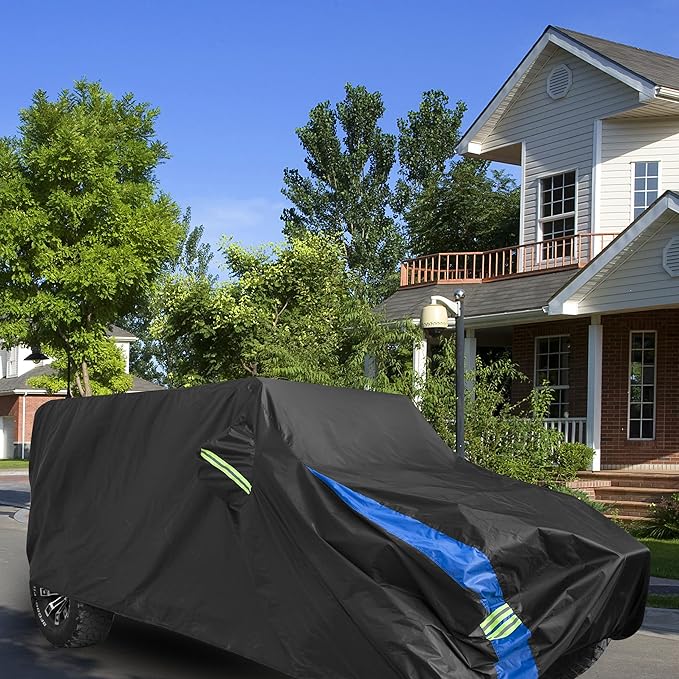 Avecrew for Jeep Wrangler Cover Waterproof 2 Door, All Weather for Jeep Rain Cover for Automobiles, Outdoor Full Exterior for Jeep Covers Fits JK JL TJ YJ CJ