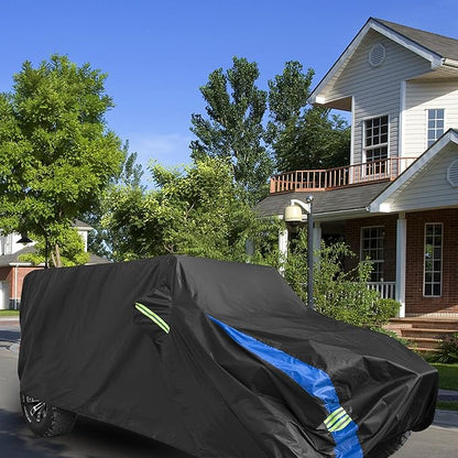 Avecrew for Jeep Wrangler Cover Waterproof 4 Door, All Weather for Jeep Rain Cover for Automobiles, Outdoor Full Exterior for Jeep Covers Fits JK JL TJ YJ CJ