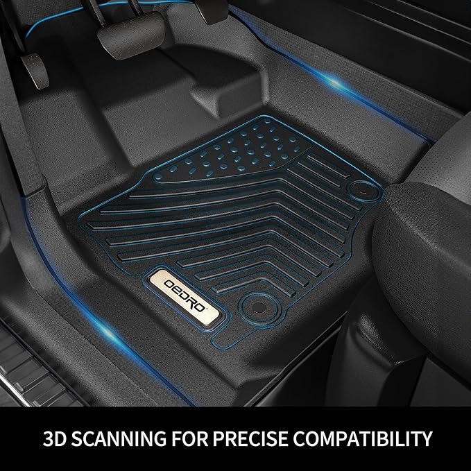 OEDRO Floor Mats Fit for 2018-2024 Toyota Camry, NOT for Hybrid & AWD Models, TPE All Weather Floor Liners Custom Fit for 2024 Toyota Camry L/LE/SE/TRD/XLE/XSE, Black