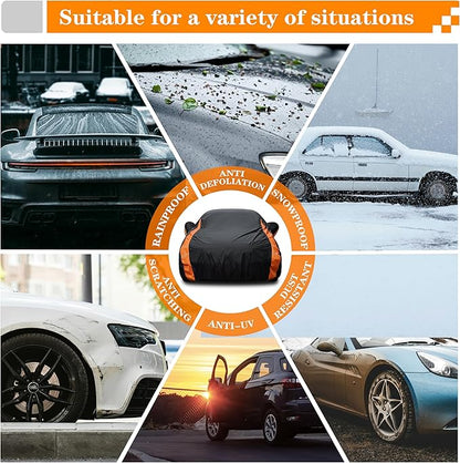 in Full Exterior Car Cover All Weather, Waterproof,UV Resistant, Dustproof, Fit Coupe Mazda Miata/MX-5, BMW Z1/Z3, Honda S2000, Chrysler Crossfire, Saturn Sky,Audi TT,Fiat 124,SLK etc.Size C1