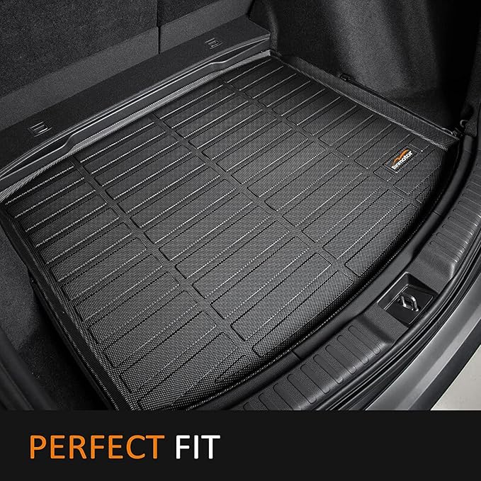 Binmotor-All Weather Floor Mats & Cargo Liner Set for 2023 2024 2025 Prius & Prius Prime(PHEV), TPE Heavy Duty Non-Slip Automotive Floor Liners Waterproof Car Mats for Prius Accessories