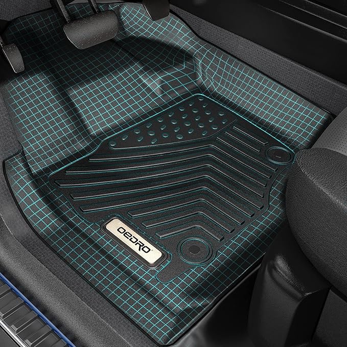 OEDRO Floor Mats Fit for 2014-2015 Nissan Altima / 2016-2020 Nissan Maxima, Unique Black TPE All-Weather Guard Includes 1st and 2nd Row: Front, Rear, Full Set Liners