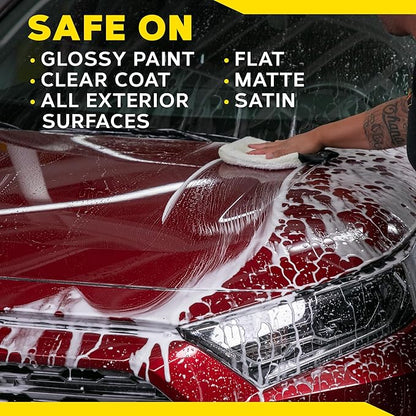 Meguiar's Hybrid Ceramic Wash & Wax - Sophisticated Car Wash Gently Cleans and Adds Shine and Slickness While Boosting Paint with Hybrid Ceramic Wax and Extreme Water Beading - 48oz