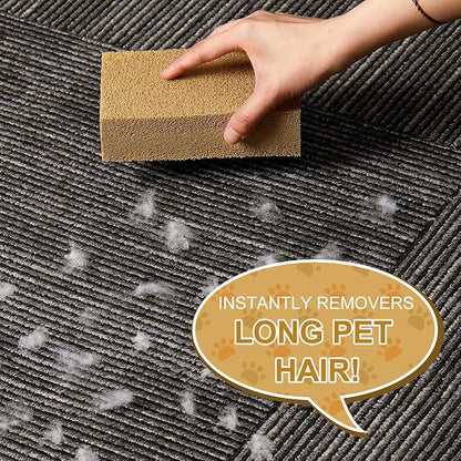 1 Pack Pet Hair Remover Sponge Cat and Dog Hair Sponge Rubber Pet Fur Lifter Removal Tool, Remove from Furniture, Carpet, Bedding, Clothing, 6.26 x 3.28 x 1.89 Inch