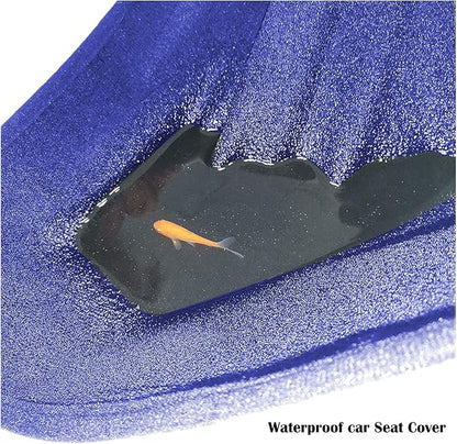 Car Seat Cover Protector Front Seats,for Gym Workout,Running,Swimming,Beach and Hiking,Waterproof Sweat Towel Bucket Seat Covers for Cars SUV Trucks (Blue, 1Pcs)