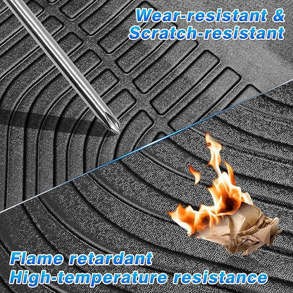 Cartist Floor Mats Fits for Ford Ranger 2019 2020 2021 2022 2023 Accessories All Weather Floor Mat for Ranger Super Crew Floor Liner Heavy Duty Black