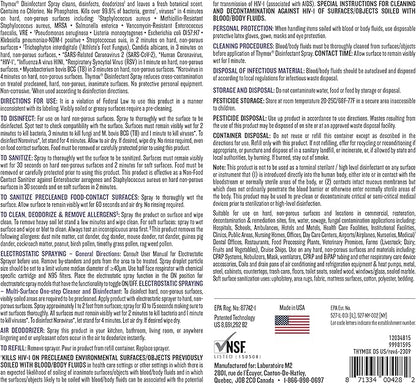 1 Gallon Botanical Disinfectant - All Natural Cleaner Mold Remover, Multipurpose Cleaner, Mold Killer - Ideal for Restoration Jobs and Water Damage, Pet Friendly Natural Disinfectant