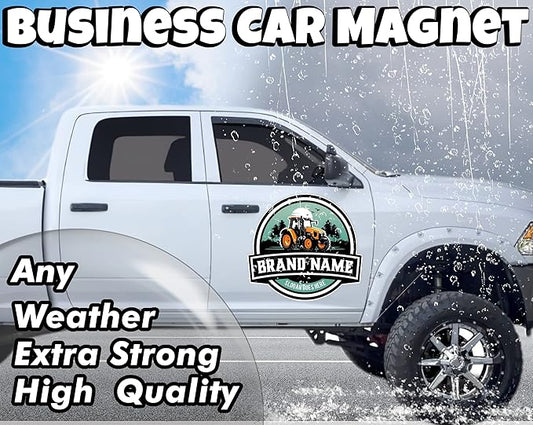 Custom Car Magnet Sign | Personalized Logo for Your Car Van Truck | Advertise Your Business | Large Size |Professionally Printed