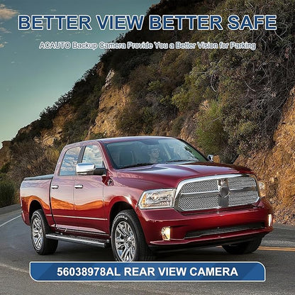 Rear View Backup Camera Compatible with RAM 1500 2500 3500 2013-2018 for Dodge Viper, for RAM 4500 5500 2013-2017, for Chrysler 200 Reversing Parking Assist Camera 56038978AL 56038978AK…