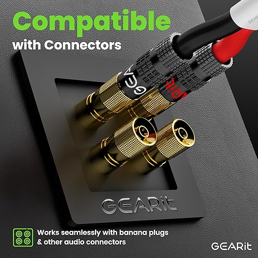 GEARit Speaker Wire 12 Gauge (100ft), Red/Black Speaker Cable 12AWG, Duplex 2-Conductor, Speaker Wires for Boat, RV, Camper, Trailer, Automotive, in-Wall and Outdoor Use