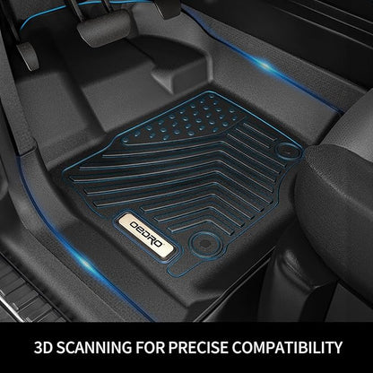 OEDRO Floor Mats Fit for Toyota 4Runner 2024-2013 / Lexus GX460 2014-2023, TPE All-Weather 4Runner Car Mats Includes 1st and 2nd Row Full Set Liners, Black